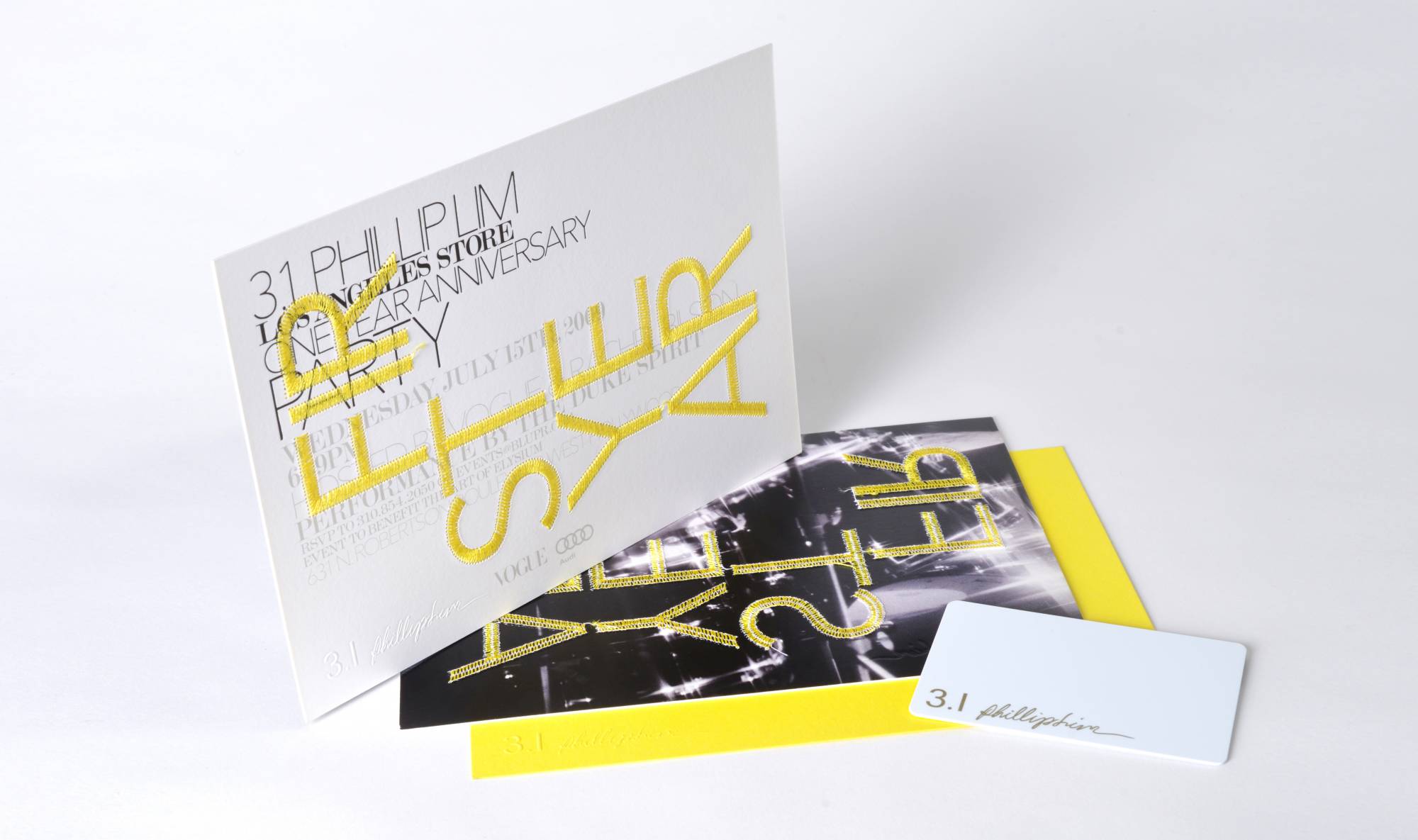 3.1 Phillip Lim Invitation Design &ndash; LA Store Anniversary